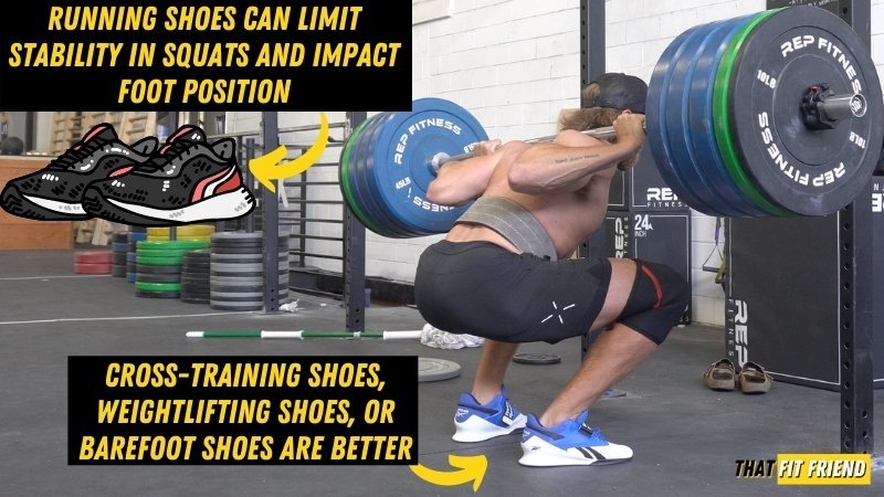 Running shoes store for weightlifting