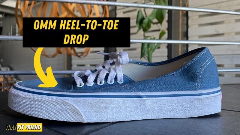 vans heel to toe drop