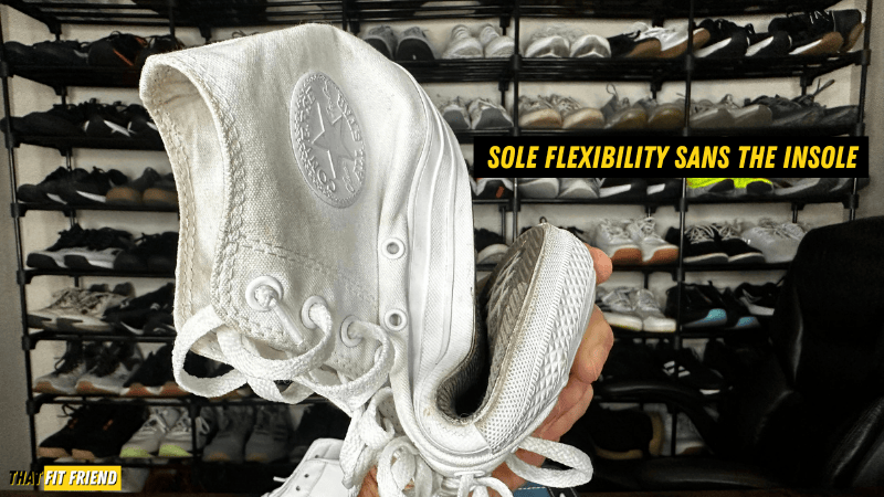 Converse Sole Flexibility without insole