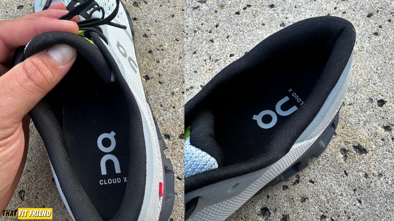 On Cloud X 4 Tongue and Boot cushion