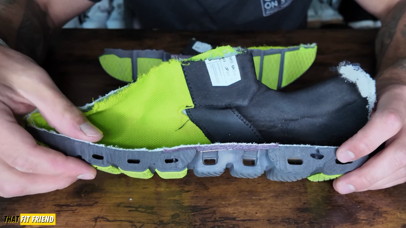 Gym Shoes Reviews On Cloud X4 Cut In Half