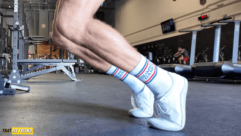 Me Testing the Vivobarefoot Primus Lite 3.5 for Calve Raises
